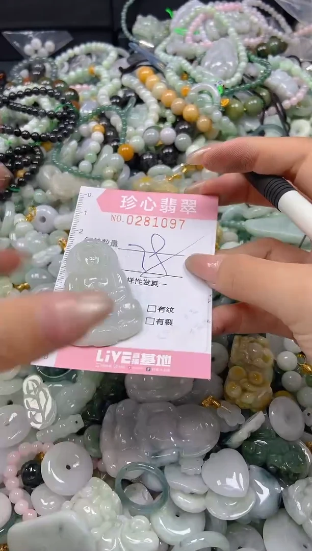 翡翠未镶嵌颈饰闪购0281097