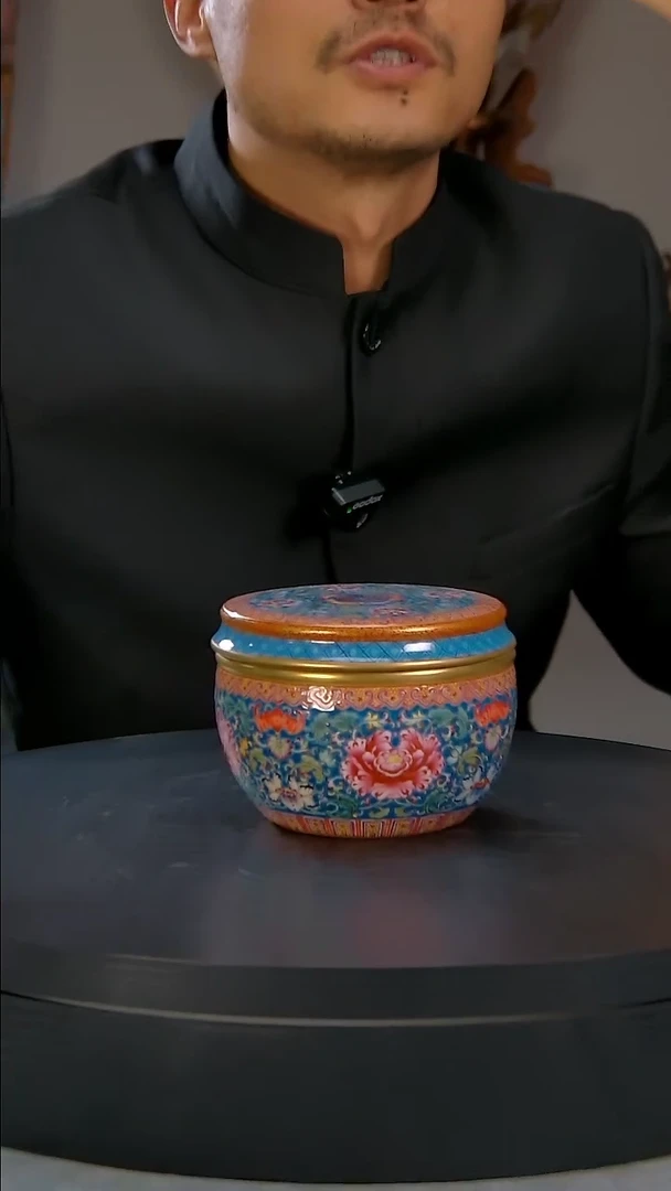 【闪购商品】珐琅彩盖罐精品陶瓷