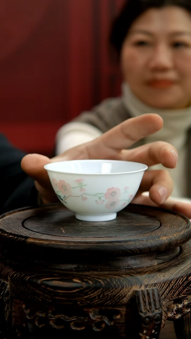 【闪购商品】003函夏非遗翠竹红梅主人杯