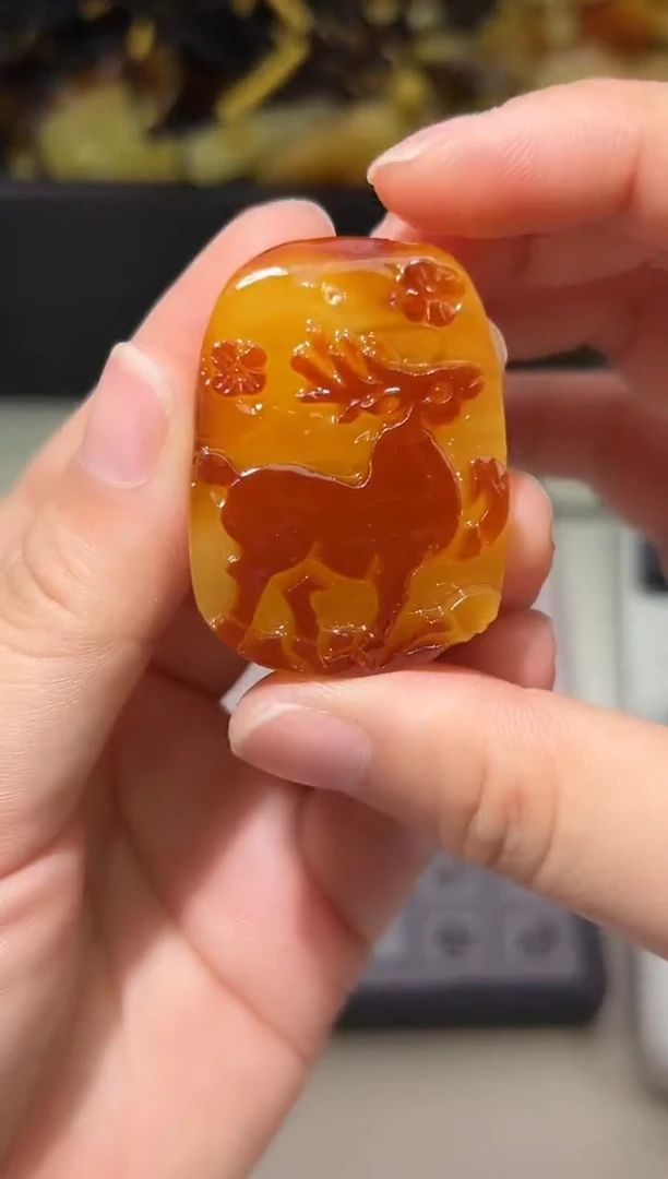 裸石琥珀未镶嵌琥珀蜜蜡吊坠