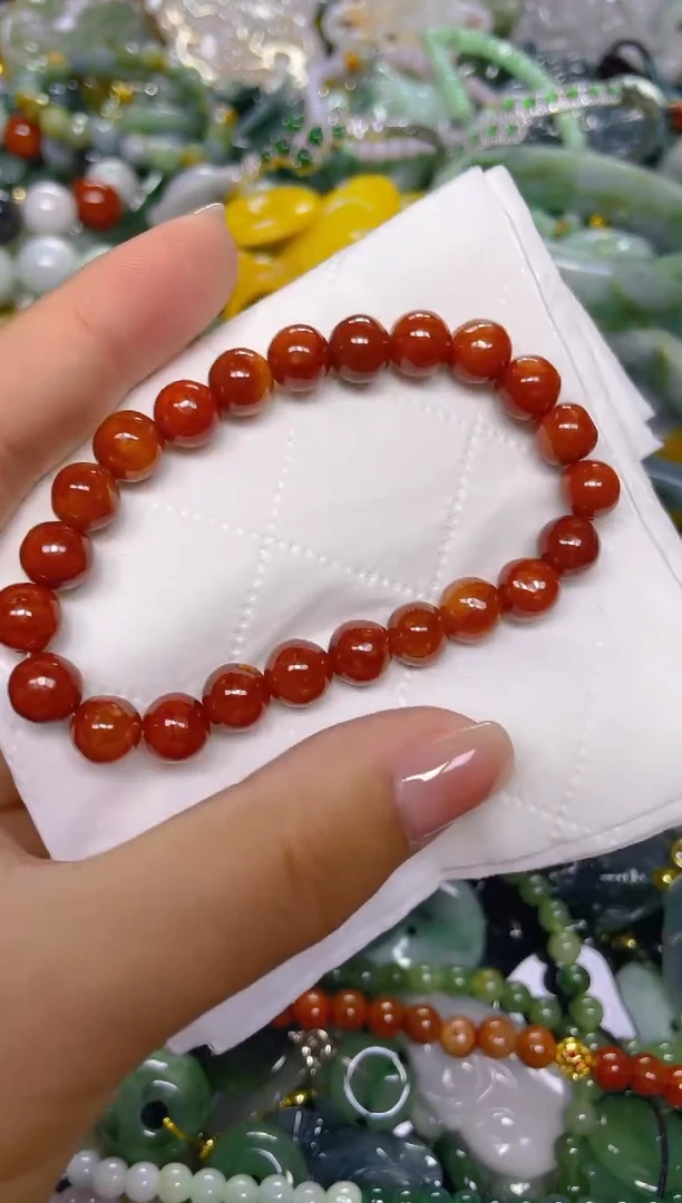 颈饰未镶嵌翡翠7MM/ T /翡翠A货，一件也是批发价
