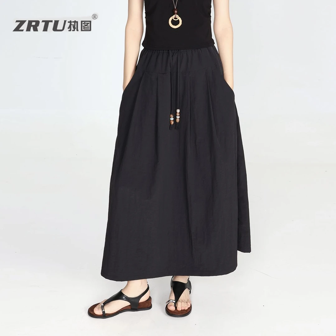 ZRTU执图休闲文艺欧若假日风半身裙ZR1943