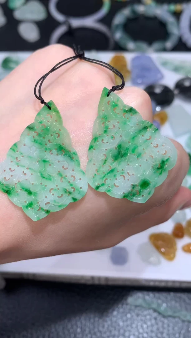 未镶嵌定制翡翠仿古耳坠