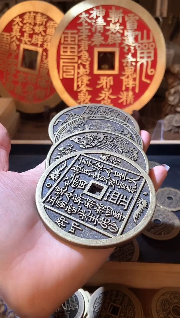 【闪购商品】铜现代翻砂铜工艺品4枚一套