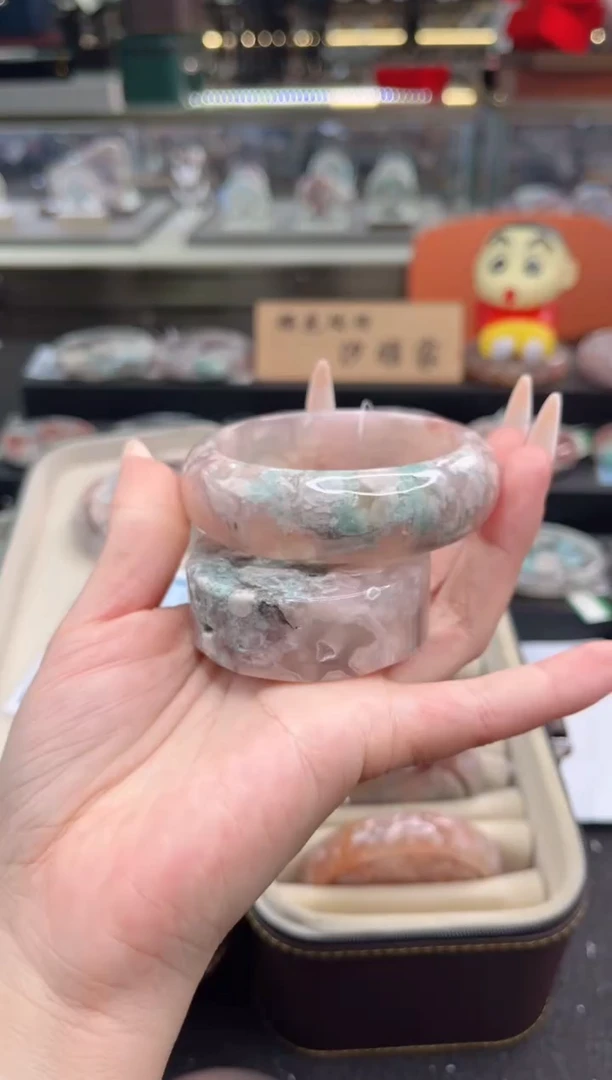 石英质玉手镯未镶嵌58圈口（赠品镯心）S987241