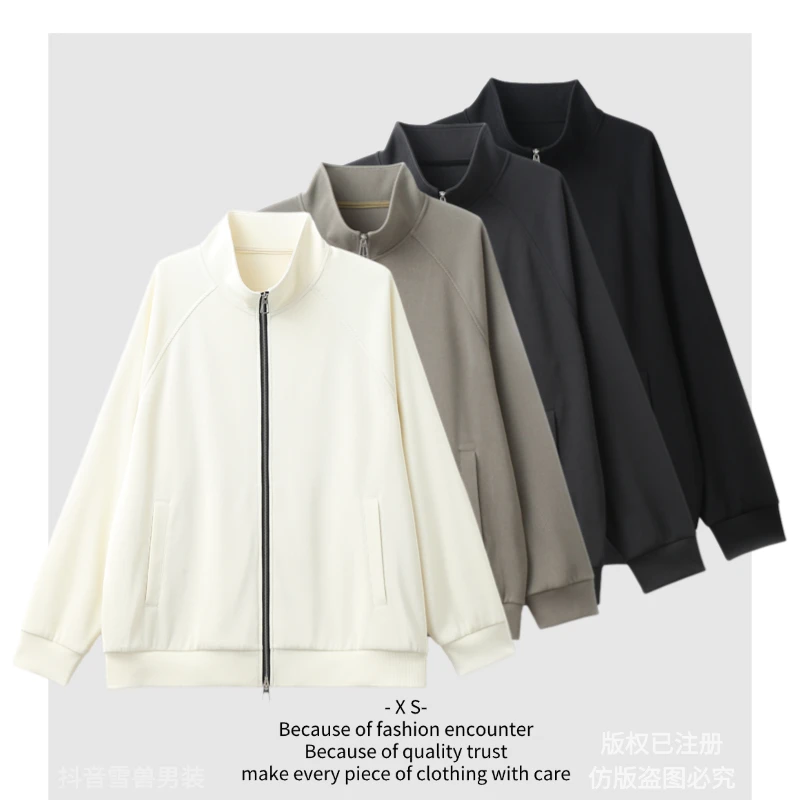 2025年新中式国风男士外衣休闲防晒款户外必备百搭立领外套上衣xx