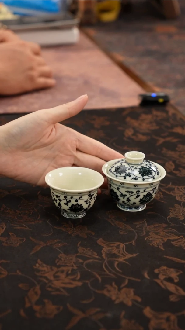 杯景德镇陶瓷杯碗柴烧多人