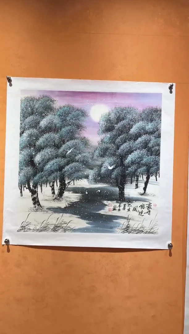 国画刘金玉老师亲笔手绘