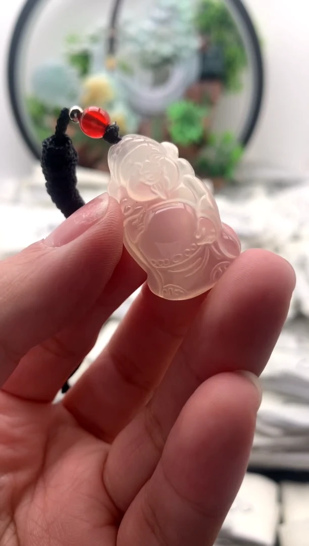 【闪购商品】玛瑙/玉髓颈饰未镶嵌小财神
