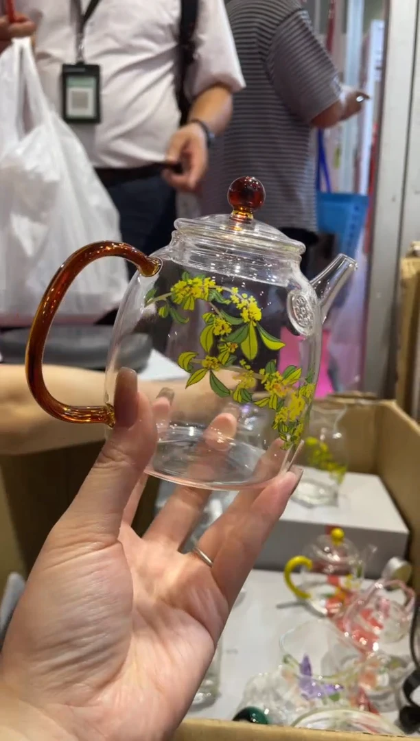 手工艺品琉璃秦权壶琥珀色桂花啊啊