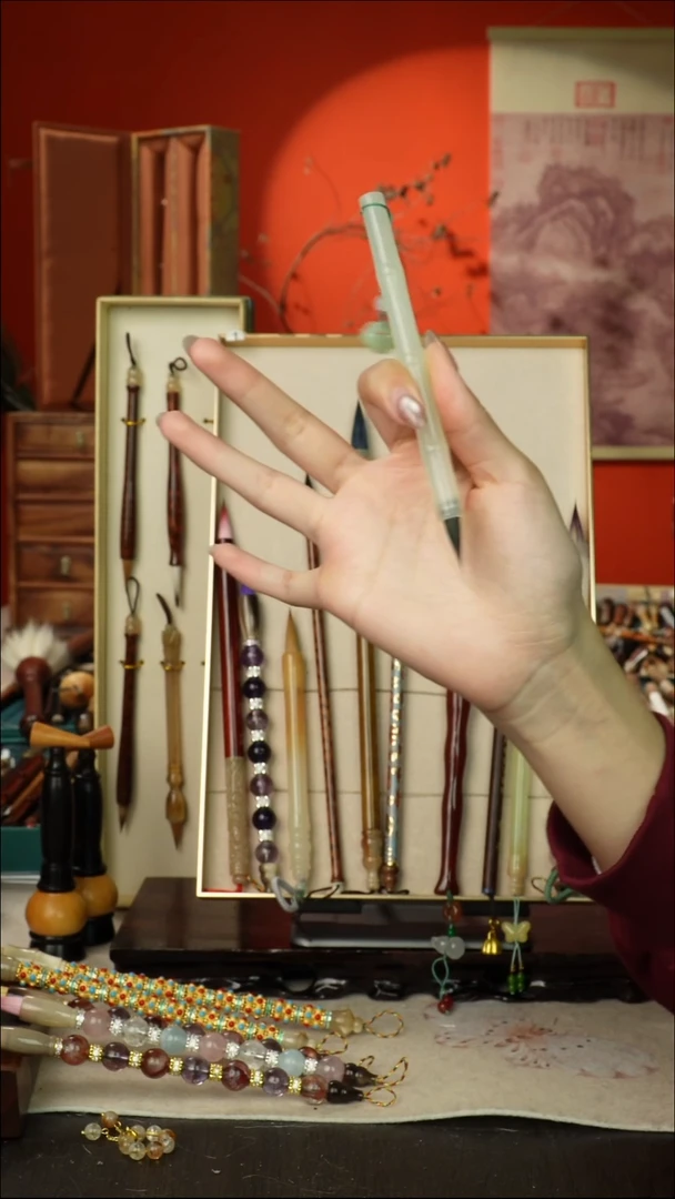 452号闪孤品高货毛笔链接 清水试笔 蘸墨不退