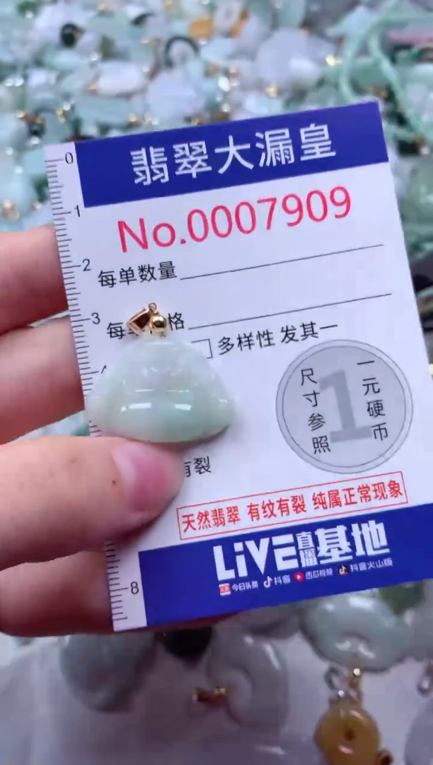 吊坠(不含链)未镶嵌翡翠7909
