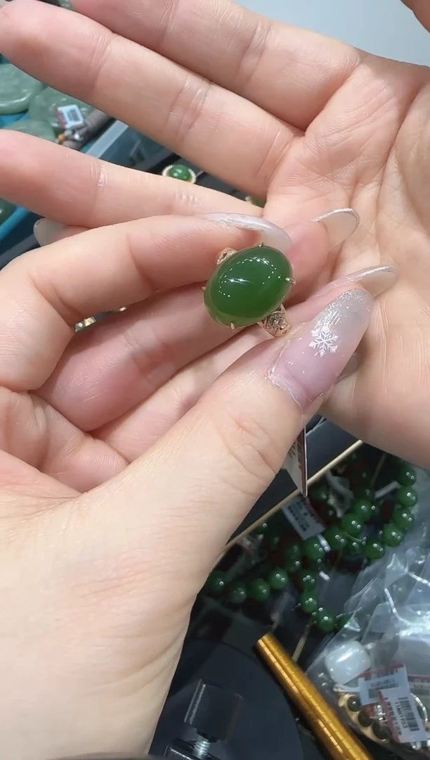 【闪购商品】和田玉戒指/多样性发未镶嵌R120