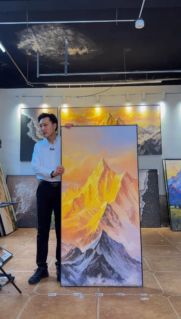 80*160 日照金山 黑框