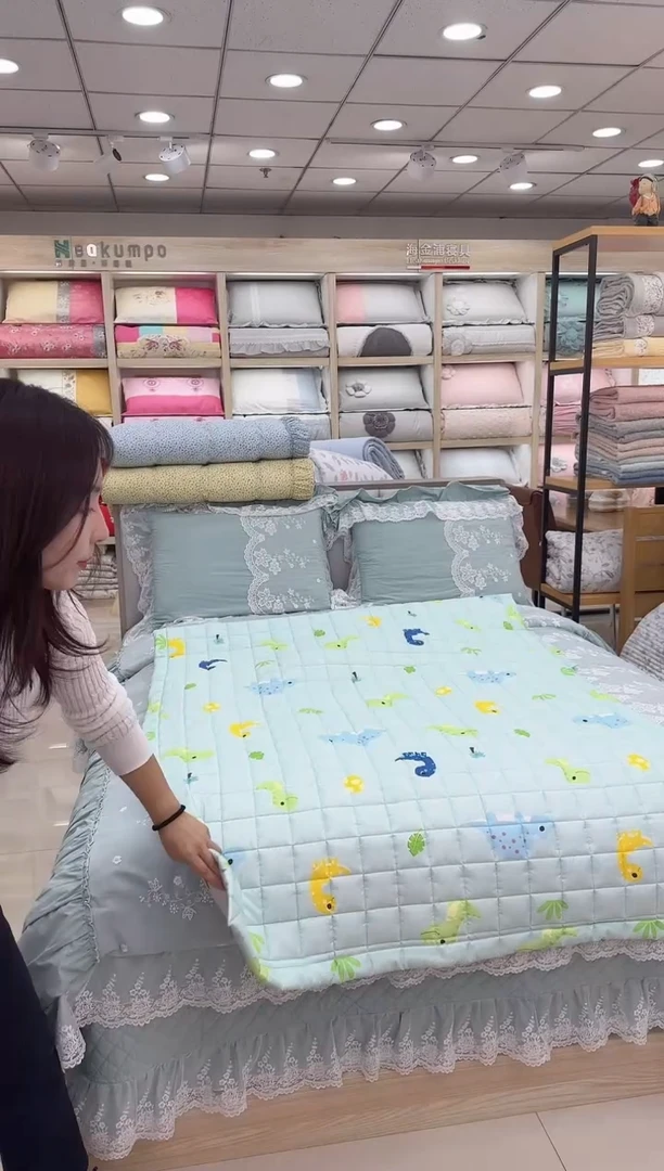 棉【福利】儿童小熊床盖 1.2*2.0【恐龙】