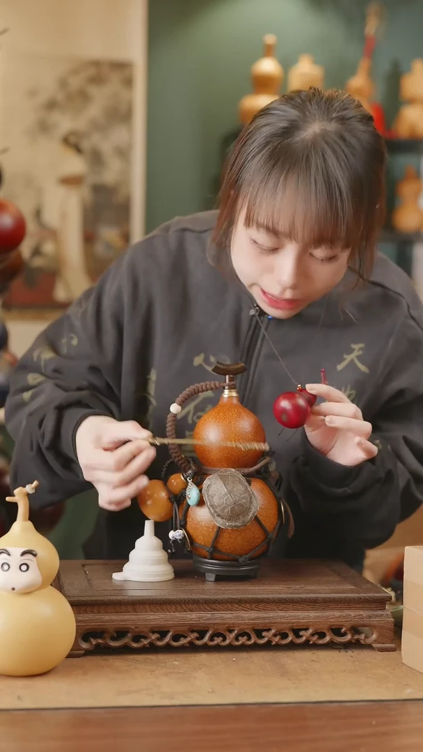 【闪购商品】68号精品天然大漆工艺防渗内胆酒葫芦~
