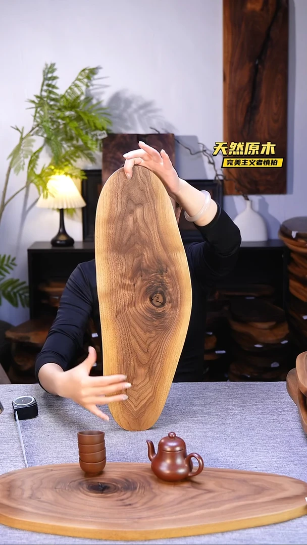 木北美黑胡桃原木.干裂疤结不属于商品质量问题完美主义者慎拍