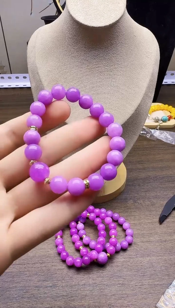 14K金镶嵌手链翡翠QY24