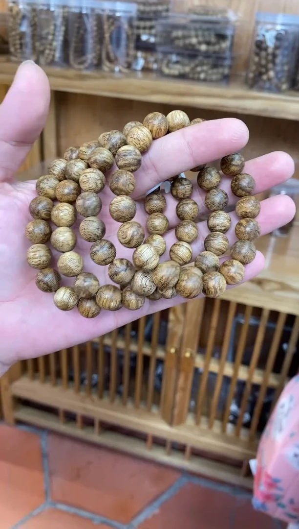 沉香手串 菩萨棋圆珠单圈虎斑1.1多样性发其一