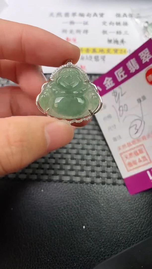 翡翠银S925镶嵌颈饰·