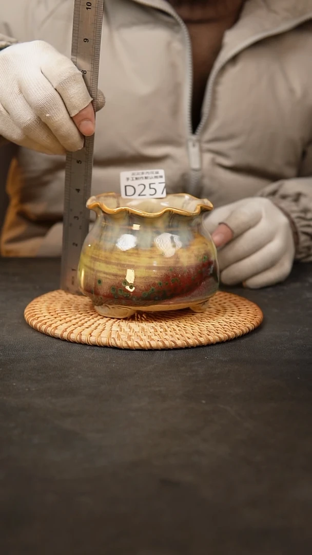 【闪购商品】瓷片泥泥陶瓷花盆