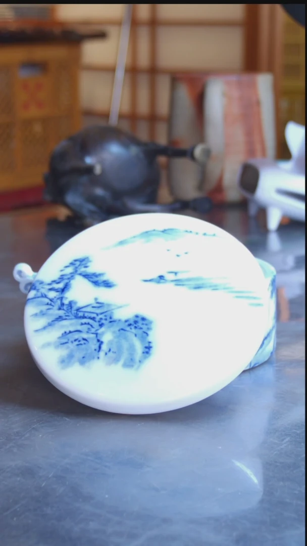 陶老*日本手绘青花小钵