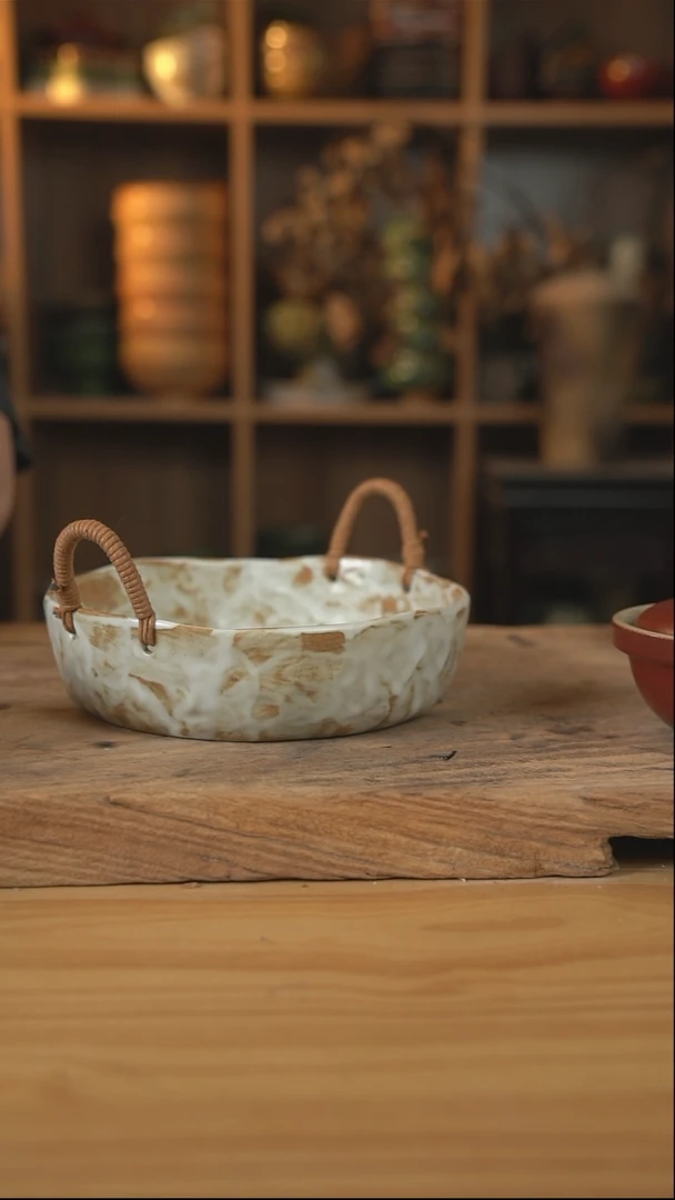 粉影系列的8英寸铠甲纹麻绳盘