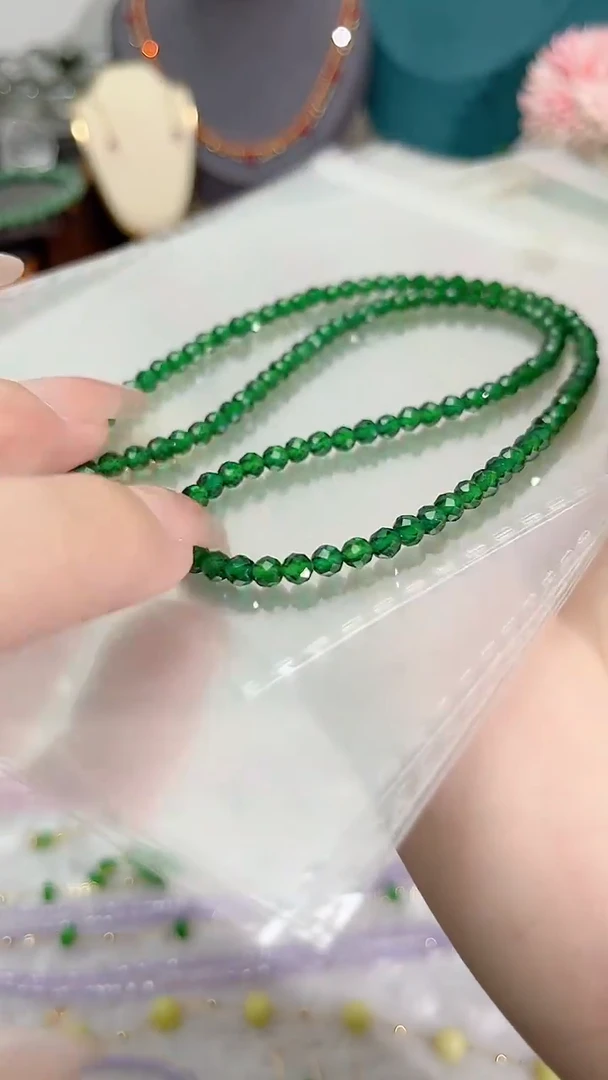 【闪购商品】透辉石项链银S925镶嵌99