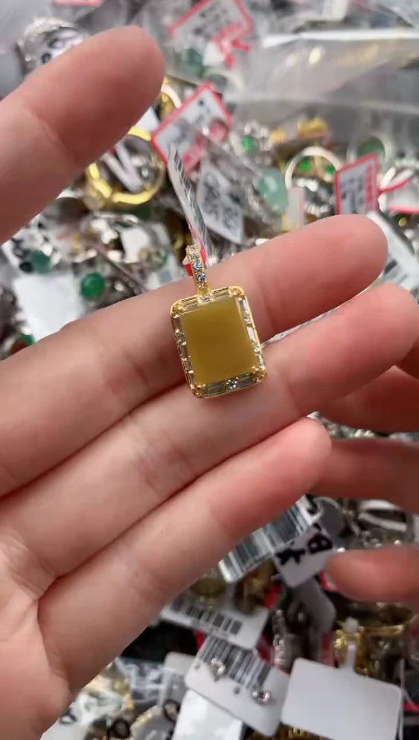 银S925镶嵌戒指翡翠888---2