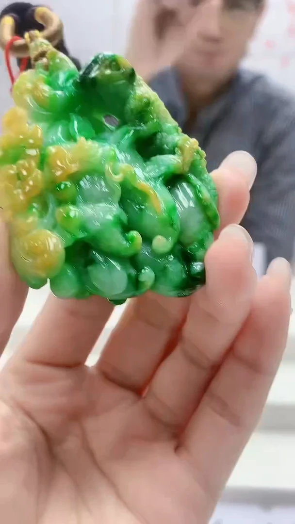 定制翡翠未镶嵌5159lr-毛货挂件