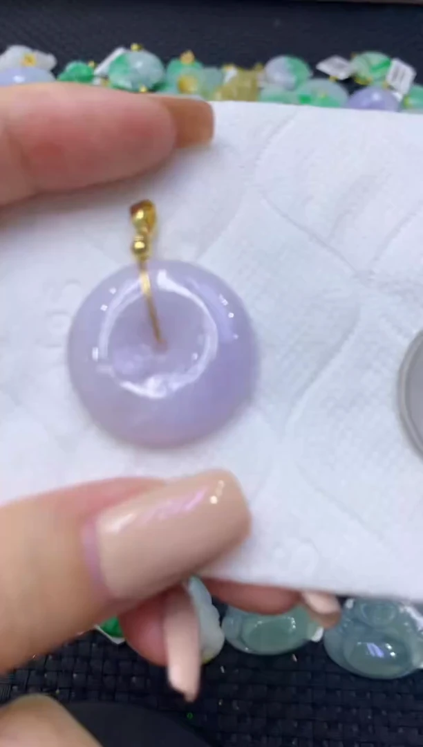 颈饰未镶嵌翡翠天然缅甸翡翠A货