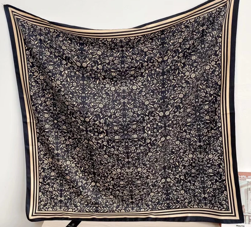 【嘉米拉】方巾JML1292F轻奢时尚黑色