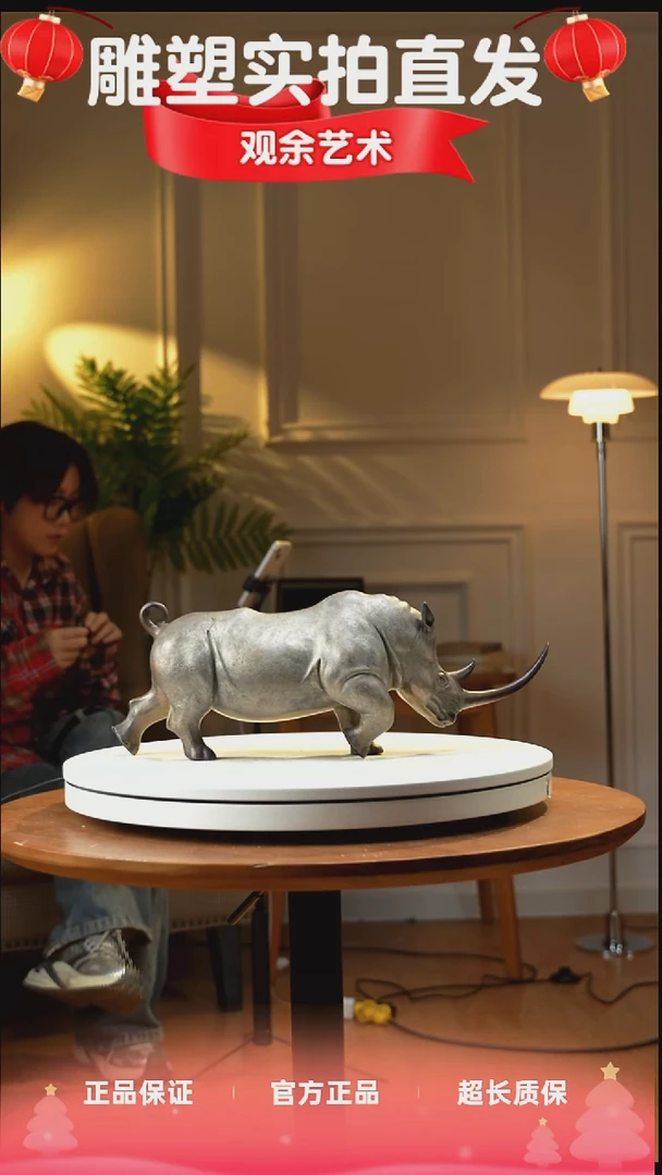 铜原创青铜雕塑《犀牛》