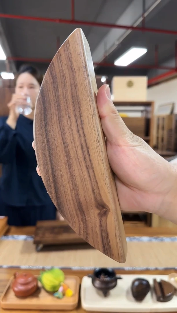 木淋*黑胡桃月牙镇尺