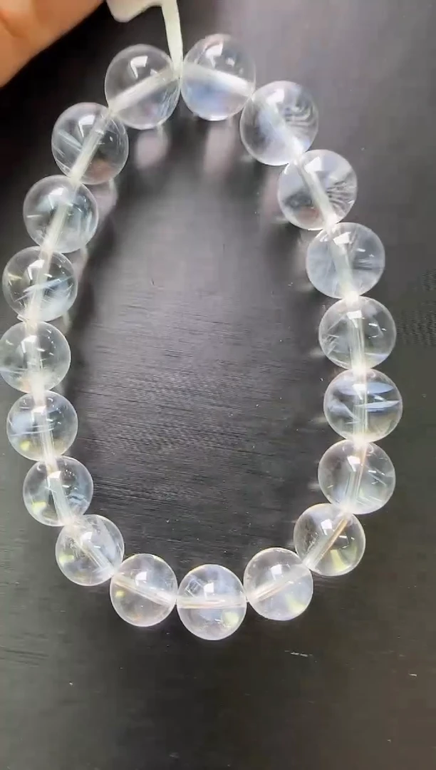 【闪购商品】水晶手串未镶嵌蓝针单圈手串10mm+ M70071