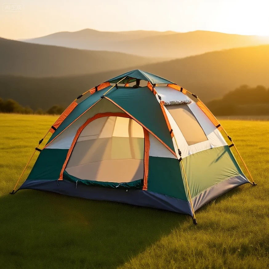 考拉户外两窗帐篷成人多人全自动3-4人户外露营装备家用旅游装备