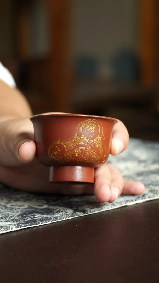 茶杯紫砂14号宜兴紫砂原矿作品
