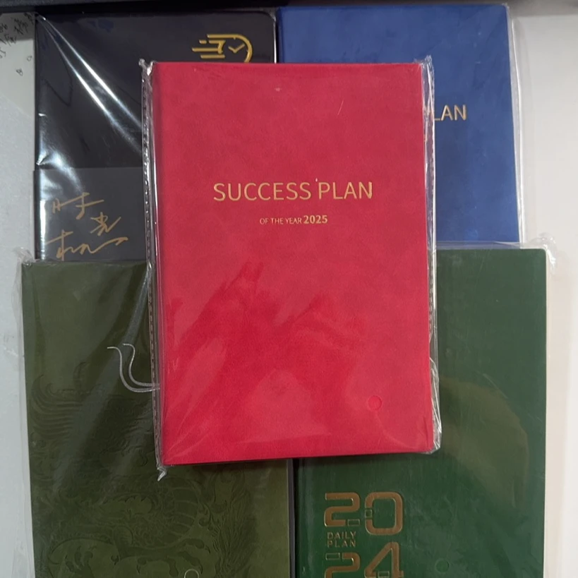 1-1-A5羊巴/PU日程本24-25年混发/2本装 180-200张 颜色随机