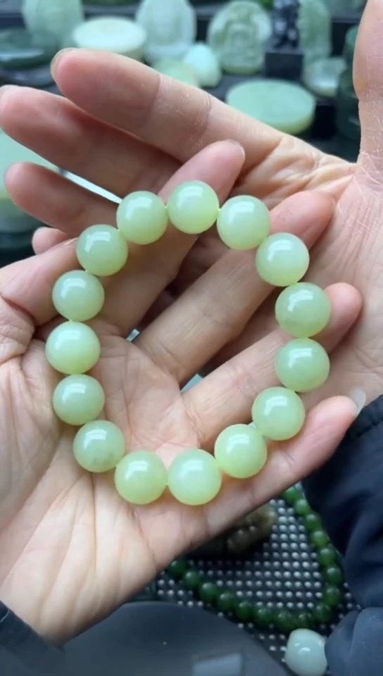 未镶嵌和田玉珠宝半成品手串