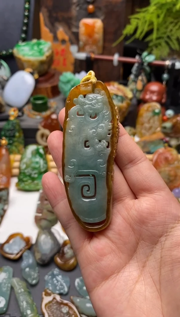 吊坠(不含链)未镶嵌翡翠仿古件