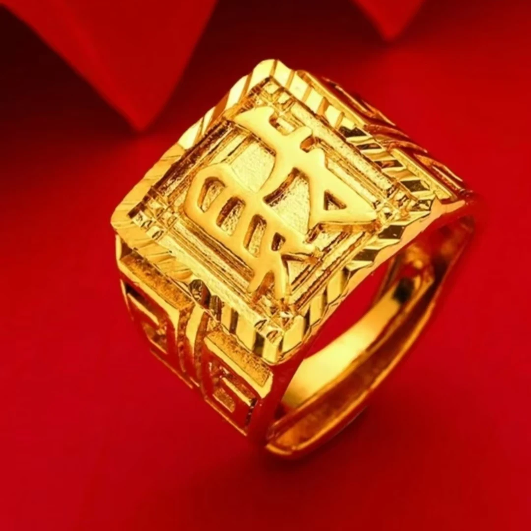 合金戒指 合金戒指 新款财戒福戒发戒 经典时尚百搭轻奢潮流精美