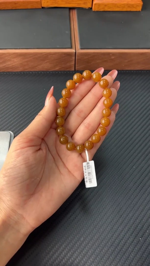 手串未镶嵌和田玉若羌微色差卡10m