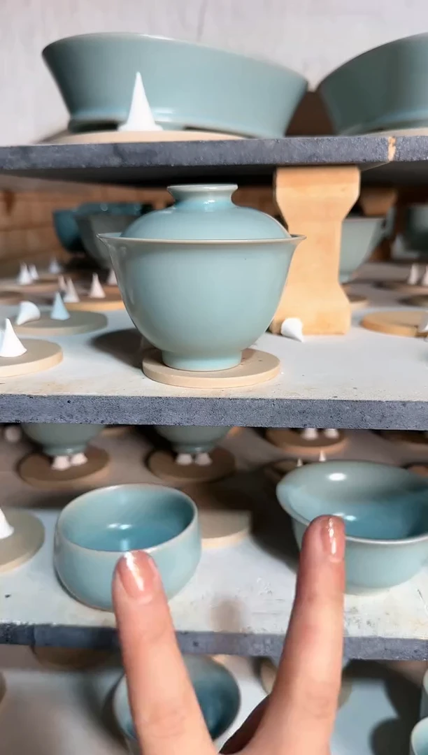 【闪购商品】观月两才盖碗-海英开窑-羊