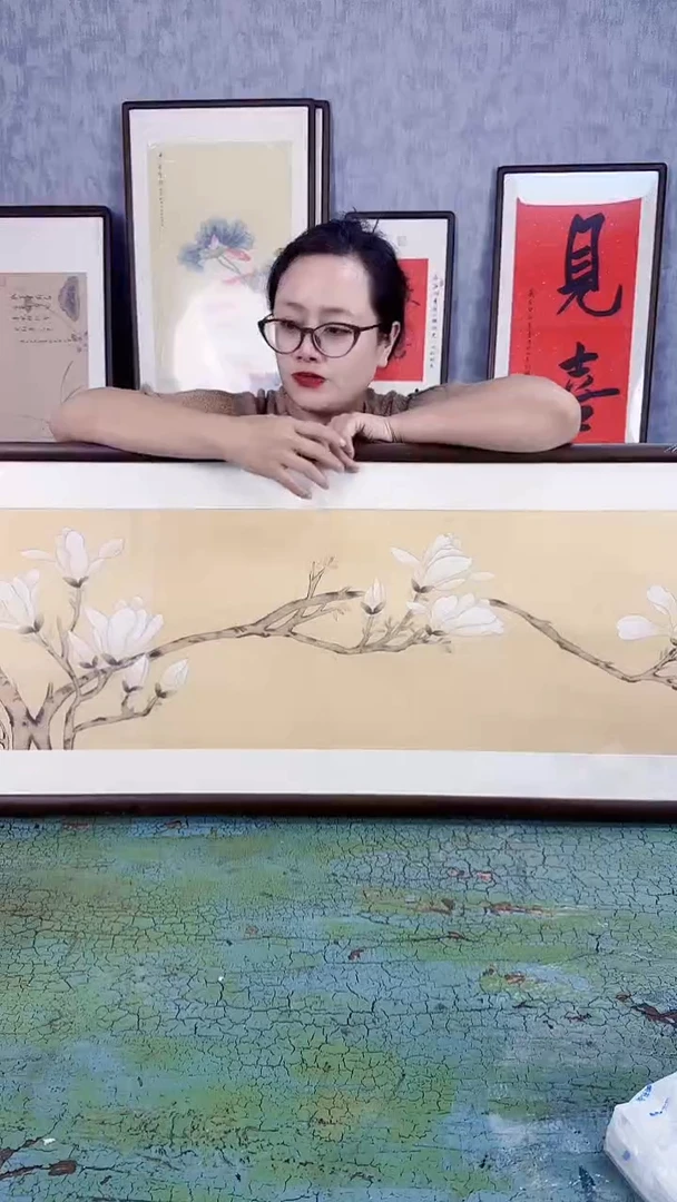 书法白玉兰 173x48