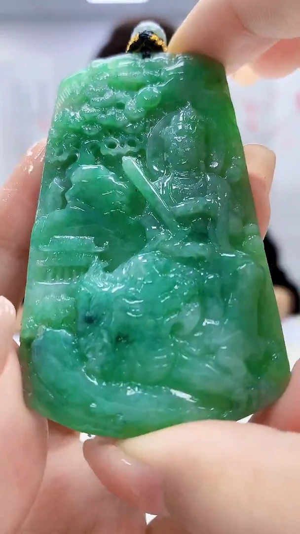 定制翡翠未镶嵌4829xx-毛货挂件167