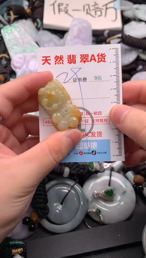 翡翠未镶嵌吊坠(不含链)1