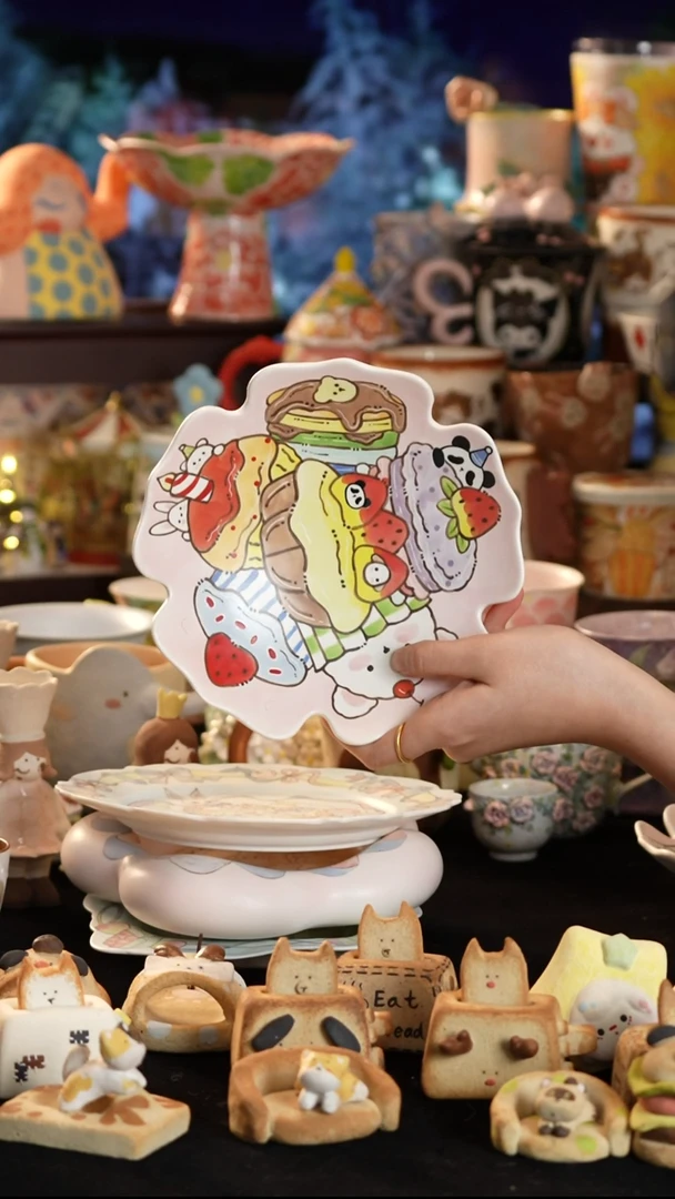 其他陶景德镇釉下彩手绘设计师款陶瓷