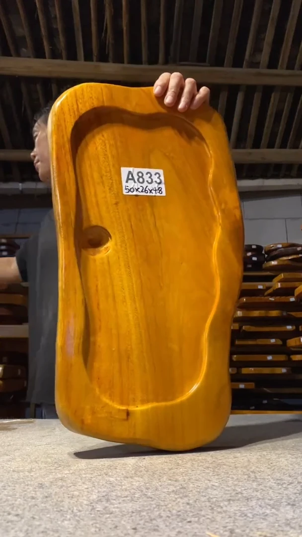 实木茶盘一物一拍（不含配件）