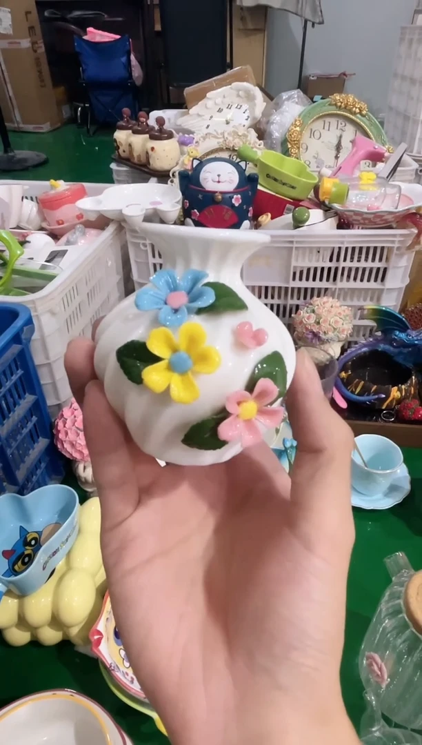 瓷片花瓶 福利款，质量好，数量不多，拼手速