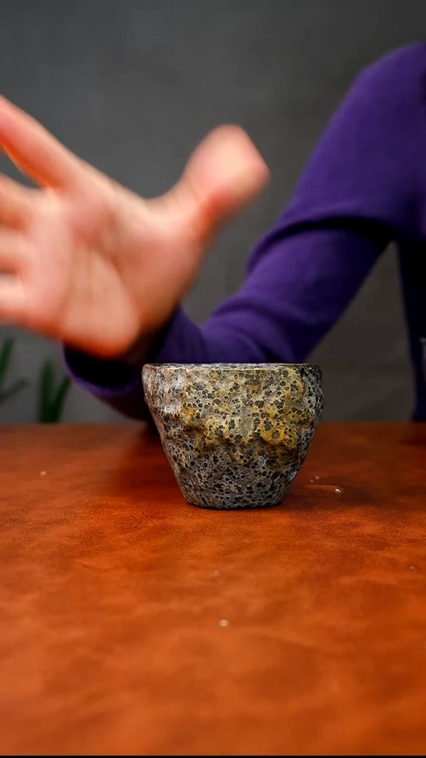盈*冰碛岩石头茶杯